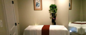 Couples massage room at Yuki Massage in Vinings